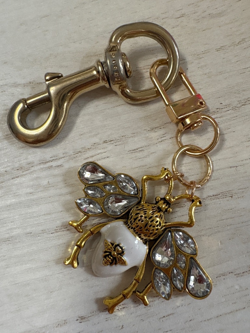 Upcycled Gucci Bag hardware into bag charm